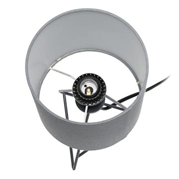 Wire Metal Table Lamp - Gold with Fabric Shade - Stylish Lighting