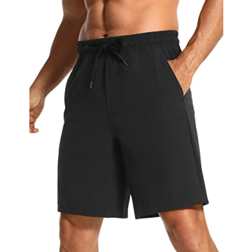 CRZ YOGA Men's Linerless Workout Shorts - Quick Dry, Comfortable Athletic Gear