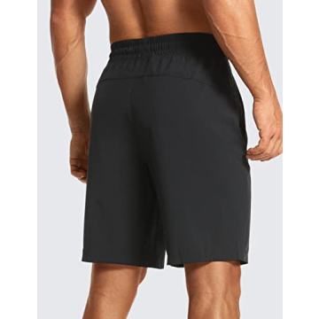 CRZ YOGA Men's Linerless Workout Shorts - 9'' Quick Dry