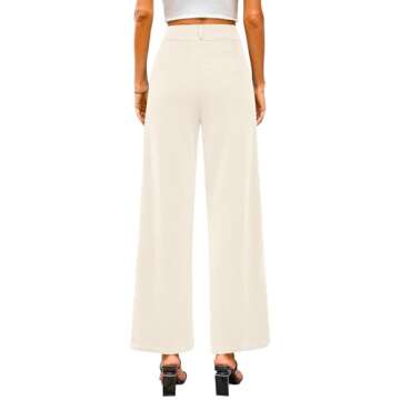 KIRUNDO Corduroy Pants Women High Waisted Wide Leg Pants Business Casual Fall Winter Straight Loose ...
