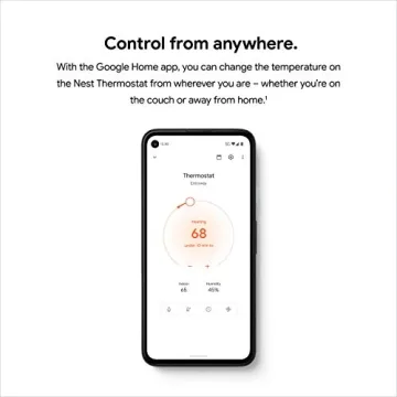 Google Nest Smart Thermostat Energy Saving Wifi Control