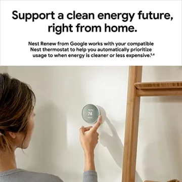 Google Nest Smart Thermostat Energy Saving Wifi Control