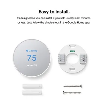 Google Nest Smart Thermostat Energy Saving Wifi Control