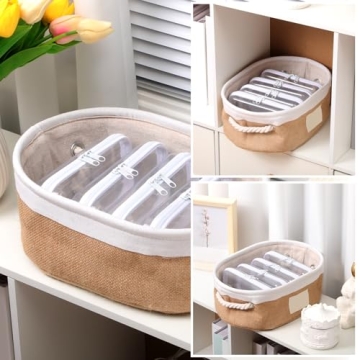 Sanwuta Clear Hard Zipper Cases for Tools Travel Snacks