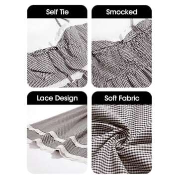 Wenrine Summer Mini Dress - Sweetheart Y2K Plaid Sundress