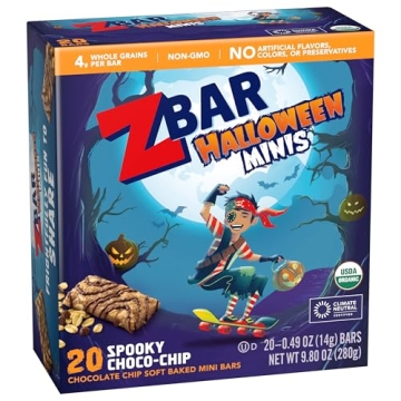 Zbar Halloween Minis Organic Snack Bars for Kids