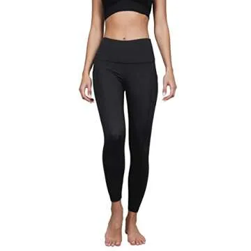 Yogalicious Lux High Waist Side Pocket Ankle Legging - Black - Small
