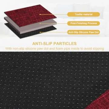 Sofa Armrest Organizer with Non-Slip Design and 5 Pockets