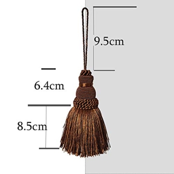 Fenghuangwu Colorful Tassel Key Tassels for DIY Decor
