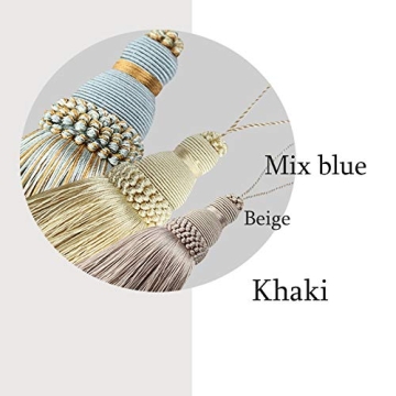 Fenghuangwu Colorful Tassel Key Tassels for DIY Decor