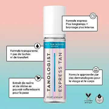 Tanologist Express Self Tan Mousse Extra Dark Vegan