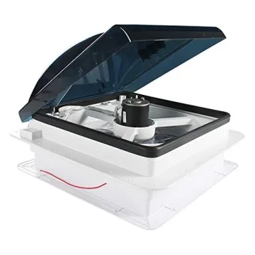 Leisure Coachworks RV Roof Vent Fan with Smoked Lid
