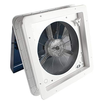 Leisure Coachworks RV Roof Vent Fan with Smoked Lid