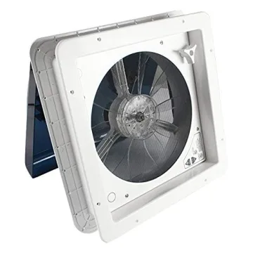 Leisure Coachworks RV Roof Vent Fan with Smoked Lid