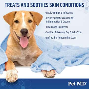 Pet MD TopicalShampoo for Dogs, Cats, & Horses- 12 oz