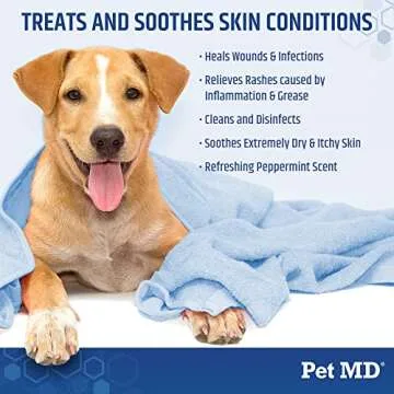 Pet MD TopicalShampoo for Dogs, Cats, & Horses- 12 oz
