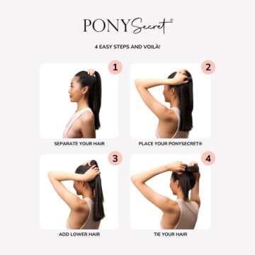 PonySecret Ponytail Volumizer - Transform Your Ponytail with Ease!