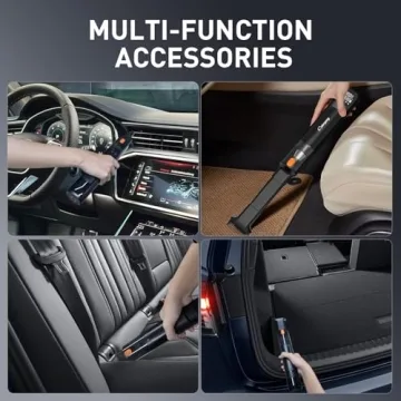 Compact 2-in-1 Tire Inflator and Car Vacuum