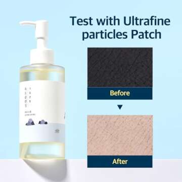 ROUND LAB 1025 Dokdo Cleansing Oil 6.76 Fl Oz, Facial Oil Cleanser for Face, Deep Pore Cleansing, Makeup Blackhead Impurities Remover, Easy to Wash Off No Oily Residue, Korean Skin Care