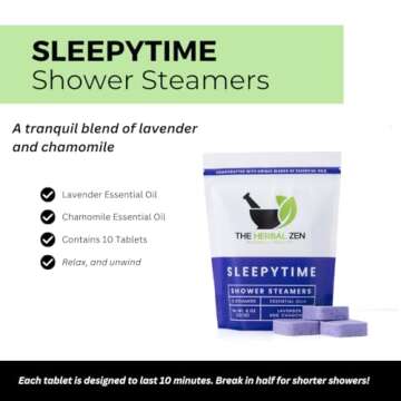 Lavender Shower Steamers Aromatherapy with Essential Oils, Made in the USA Shower Bombs, Shower Bomb...