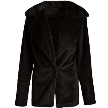 Plus Size YRAETENM Faux Fur Winter Coat for Women