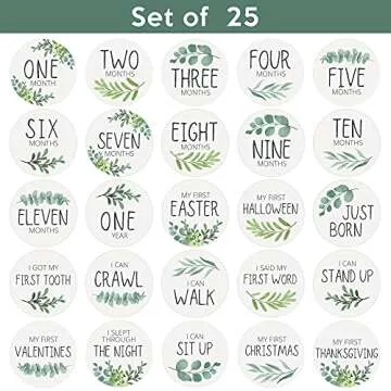 Gender Neutral Baby Milestone Stickers - Unisex Designs