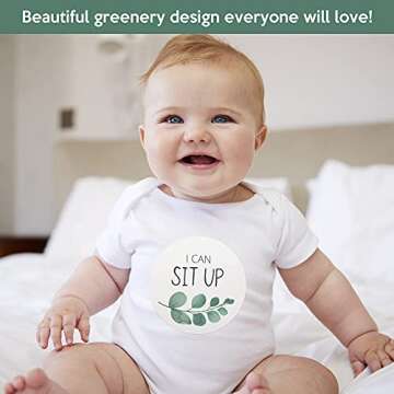 Gender Neutral Baby Milestone Stickers - Unisex Designs