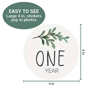 Gender Neutral Baby Milestone Stickers - Unisex Designs