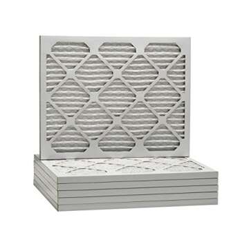 Aerostar 16 3/8x21 1/2x1 MERV 8 Pleated Air Filter - Exceptional Quality (Pack of 6)