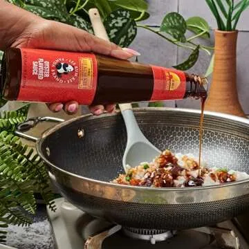 Lee Kum Kee Panda Brand Oyster Sauce for Cooking, Stir-Fries, Marinades, and Dipping Sauces | Oyster Sauce Bottle 18 oz 510g