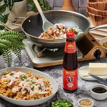 Lee Kum Kee Panda Brand Oyster Sauce for Cooking, Stir-Fries, Marinades, and Dipping Sauces | Oyster Sauce Bottle 18 oz 510g