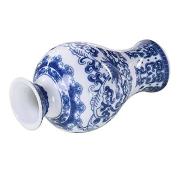 LianLe Retro Blue and White Decorative Porcelain Vase