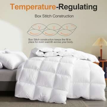 Ultra-Soft Uniency Feather Down Comforter King Size