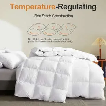 Ultra-Soft Uniency Feather Down Comforter King Size