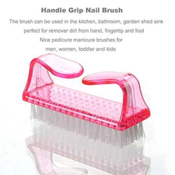 Nail Soaking Bowl, Borogo 2PCS Soak Off Gel Polish Dip Powder Remover Manicure Bowl for Acrylic Nails, Nail Brush, Cuticle Pusher, Cuticle Peeler, 100/180 Nail File, Buffer Block