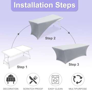 Stylish Spandex Tablecloth for Every Event Table Setup