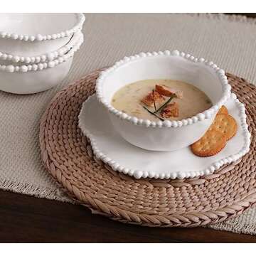 Beatriz Ball VIDA Alegria Cereal Bowl Set of 4 White