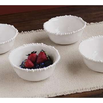 Beatriz Ball VIDA Alegria Cereal Bowl Set of 4 White