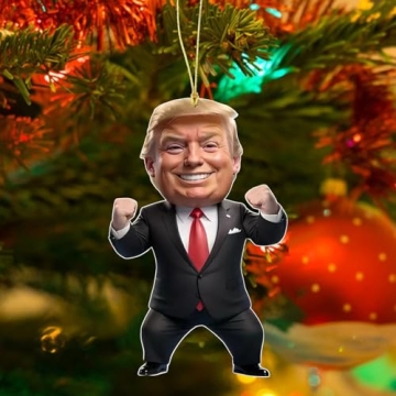 Trump Christmas Ornaments 2024 - 7 Pack Fun Decorations
