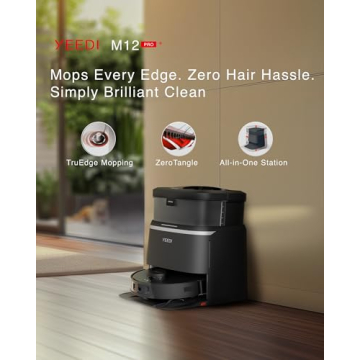 Yeedi M12 PRO+ Robot Vacuum Mop 11000Pa Suction Auto Wash