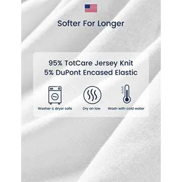 TotAha Premium Stretchy Crib Sheets - Soft & Stylish