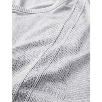 CRZ YOGA Women's Active Seamless Workout Tank Tops Racerback Athletic Running Yoga Gym Shirts Long Length