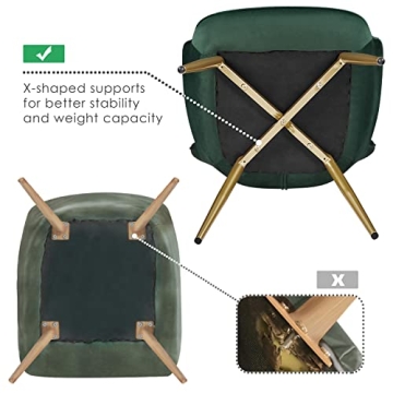 Buy Yaheetech Velvet Accent Chair - Modern and Cozy