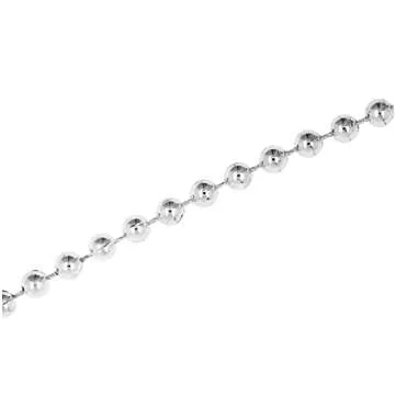 Mandala Crafts Faux Silver Pearl Beads Roll - 4mm Fake Pearls Chain Spool - 44 Yds Strand of Pearls String of Pearls Garlands for Christmas Tree Wedding Party Decoration