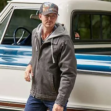 Legendary Dakota Waxed Cotton Hooded Jacket for Men