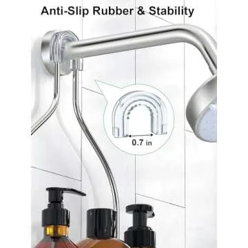 Durable SMARTAKE Hanging Shower Head Caddy for Shower Organization
