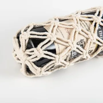 Boho Water Bottle Sling Bag - Handmade Eco-Friendly Carrier