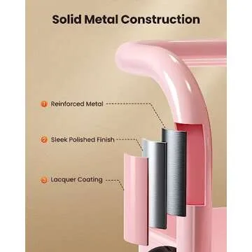 Pipishell 3 Tier Mesh Utility Cart for Smart Storage Solutions
