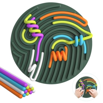 Sensory Activity Board, Gapiks Fidget Toys, Busy Board for Stress Relief, Anxiety, ADHD and Calm Dow...