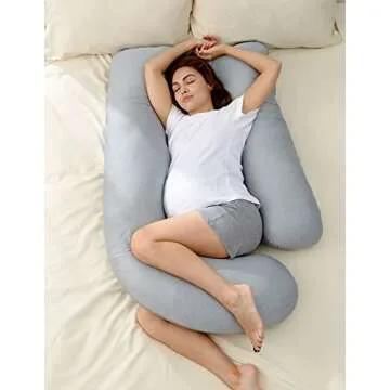 Momcozy U-Shaped Full Body Pregnancy Pillow for Comfort